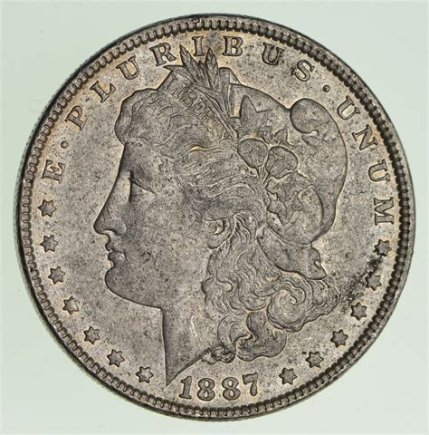 1887 Morgan United States Silver Dollar 90 Eagle Reverse Early