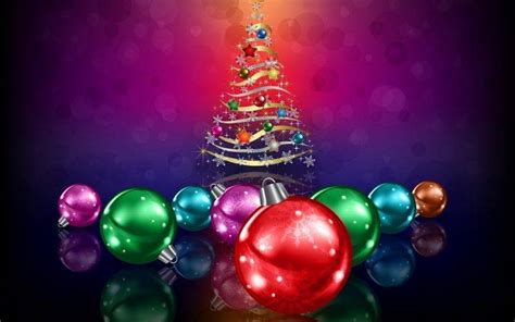 New Year Christmas Ornaments Christmas Tree Wallpapers