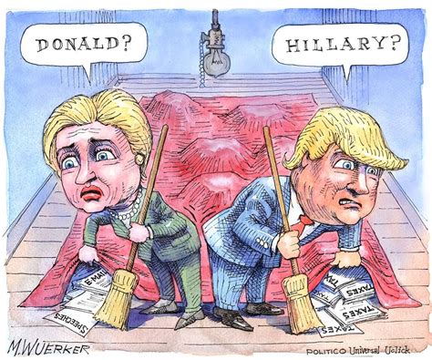 Comicsdc Hillary Vs Trump Cartoon Debate