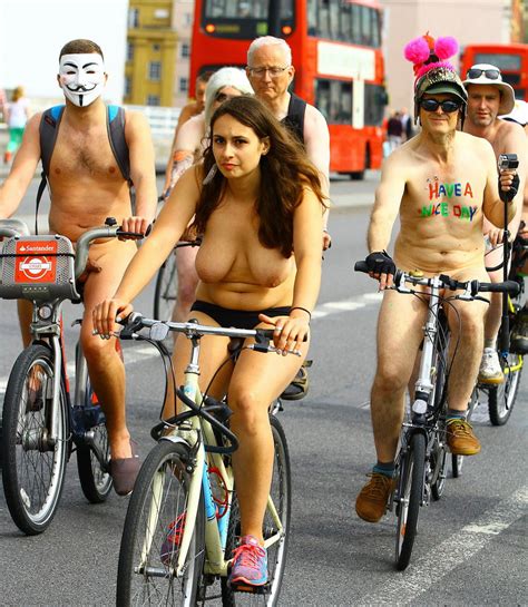 See And Save As Topless Brunette London Wnbr World Naked Bike Ride Porn