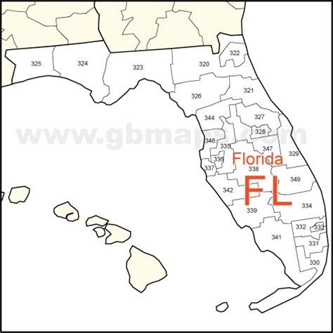 Florida 3 Digit Zip Code Map United States Map