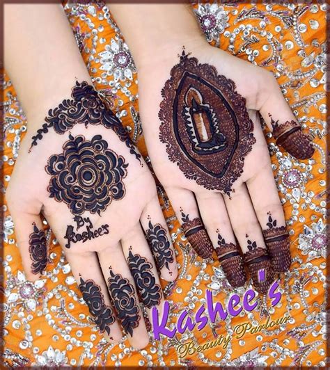 To get save from evil eye aiman khan wears a band on her shoulder, on which masha allah written. New Kashee's Mehndi Designs Signature Collection 2020