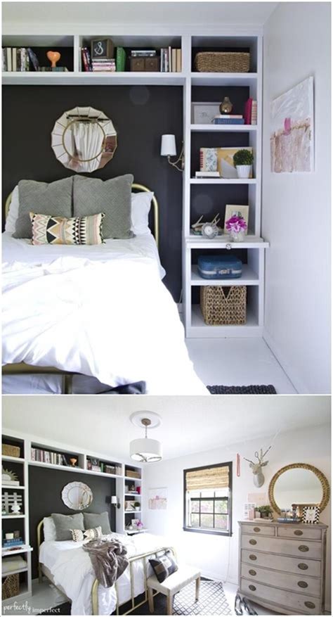 19 genius ways to store more in your small bedroom. Best 45 Storage Ideas for Small Bedrooms on a Budget ...