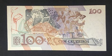 C 214 CÉdula 100 Cruzeiros 1990 Banco Central Do Brasil Cmb Fe