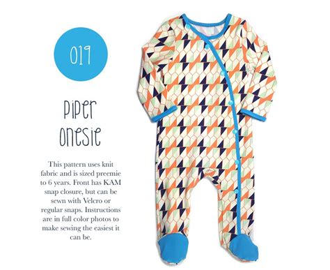 Footed Bodysuit Sewing Pattern Pdf Sewing Pattern Baby Etsy Australia