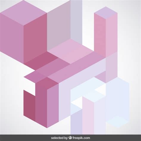 Pink Tones Geometric Abstraction Vector Free Download