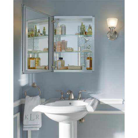 Check out our recessed medicine cabinet selection for the very best in unique or custom, handmade pieces from our home & living shops. KOHLER CLC 20 in. x 26 in. Recessed or Surface Mount ...