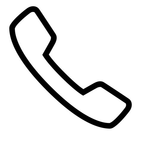 Phone Png Transparent Images All White Phone Icon Clip Art Library