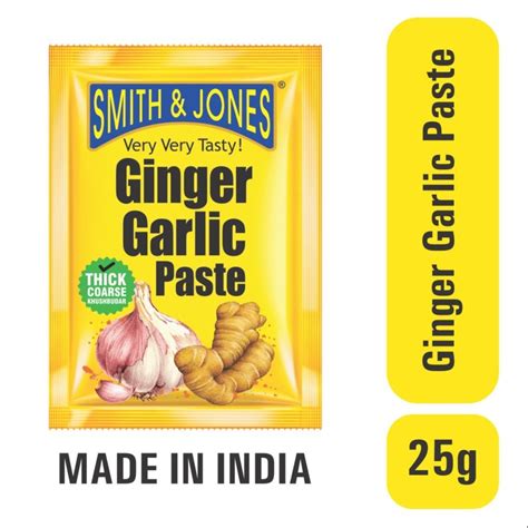 Smith Jones Gm Ginger Garlic Paste Packaging Type Packets At