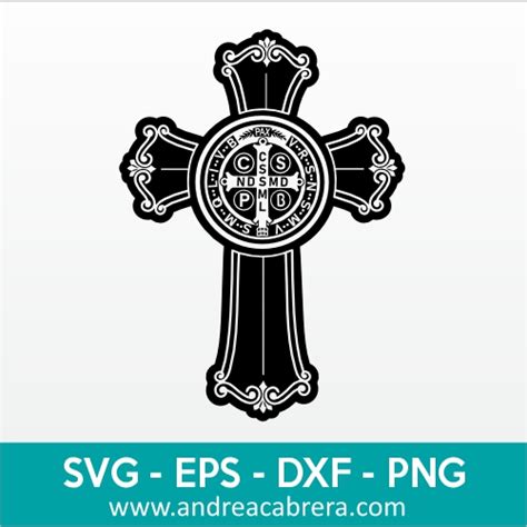 Vector San Benito Version En Cruz SVG PNG DXF EPS Diseño Gráfico