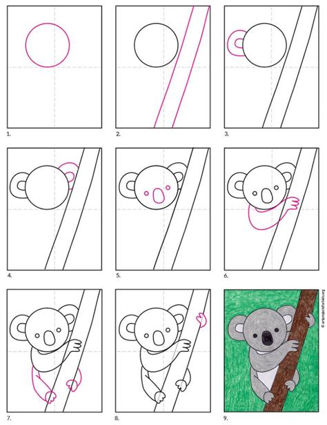 Https://tommynaija.com/draw/how To Draw A Adorable Koala