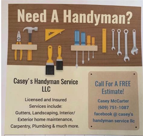 Caseys Handyman Service Llc Manchester Nj Patch