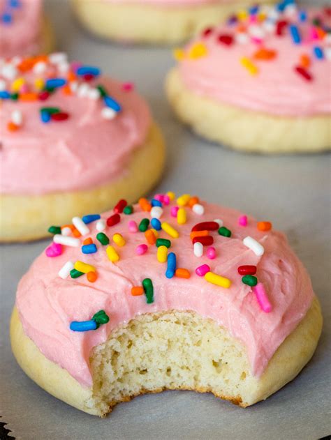 Icing sugar shouldn't dissolve unless used in a very small amount because it contains chemicals that cause it to stick together when it's in water. Copycat Lofthouse Sugar Cookies - Cooking Panda