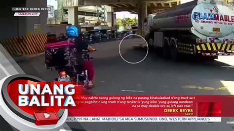 Siklista Patay Matapos Mabundol At Magulungan Ng Oil Tanker Truck Ub Youtube