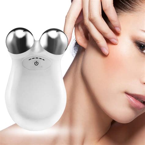 Electric Microcurrent Vibration Face Lift Massager Facial Toning Dev Silky Smooth Solutions