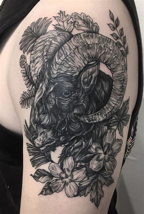 48 zodiac tattoos that will leave you starstruck. Chinese Zodiac goat tattoos | Chinese zodiac tattoo ...