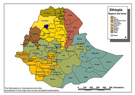 Ethiopia Regions And Zones Ethiopia Reliefweb
