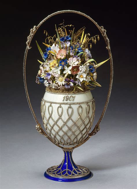 Fabergé Imperial Easter Egg Basket Of Flowers Egg 1901 Photo The