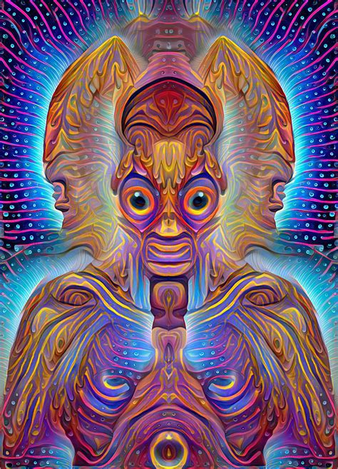 Alex The Grey Combining Two Alex Grey Paintings R Deepdream