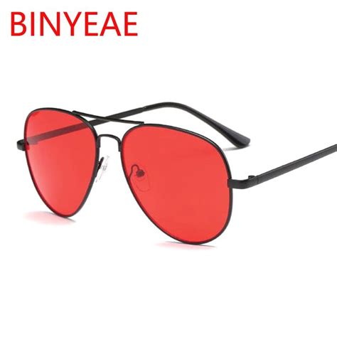 Black Red Aviation Sunglasses Unisex Classic Brand Designer Mens Vintage Sunglasses Women Polit