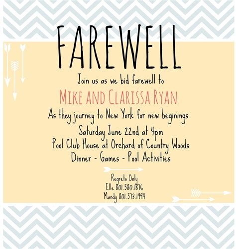 Farewell Invite | Farewell Party Invitations, Going Away For Farewell Invitati… in 2020 | Going 