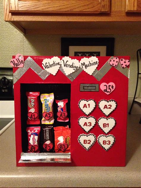 Valentine Vending Machine Valentine Day Boxes Girls Valentines Boxes