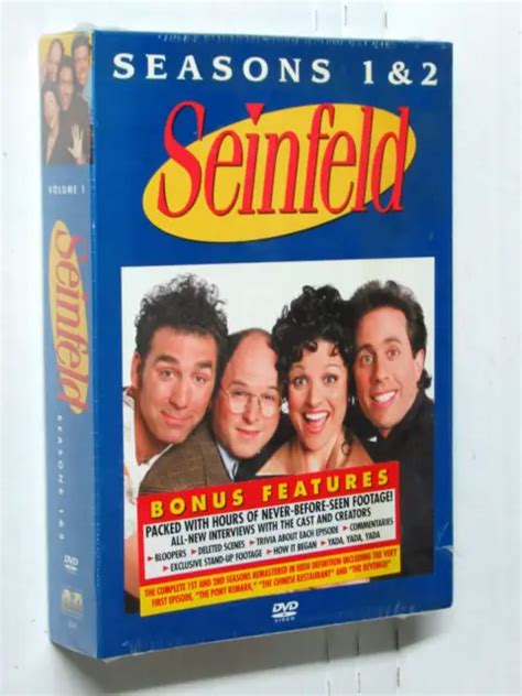Seinfeld Complete Season 1 And 2 Dvd Box Set Tv Show New And Sealed