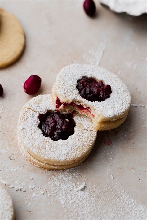 Shortbread Linzer Cookies With Raspberry Jam Recipe Sweet Recipes