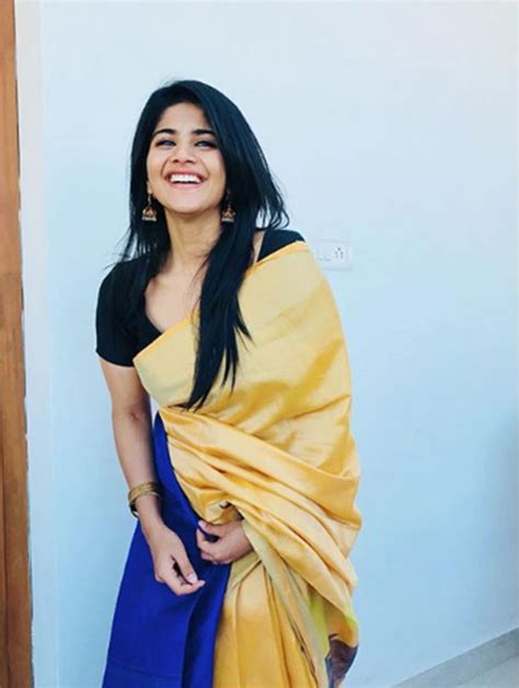 megha akash flaunts her lovely smile in a beautiful saree