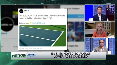 Start watching with a free trial. Tennis Channel Live: USTA Confirms 2020 18s & 16s National ...