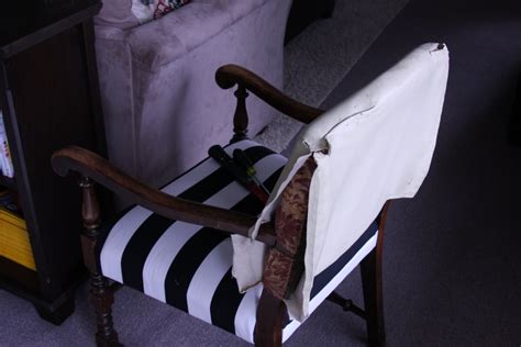 Black And White Striped Armchair The Reveal Markova Design