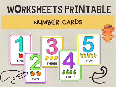 Numbers Flash Cards 1 10 Preschool Printable Homeschool Etsy