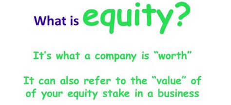 What Is Business Equity Learn What Is Equity Meaning In Business