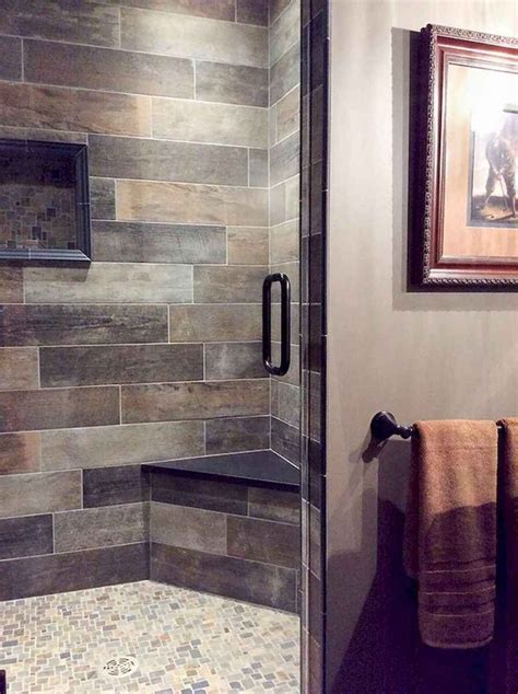 If you plan to have a solid wall as part of your walk in shower, use a neutral tile color that maintains the airiness of the bathroom. 120 Stunning Bathroom Tile Shower Ideas (58) | Shower tile ...