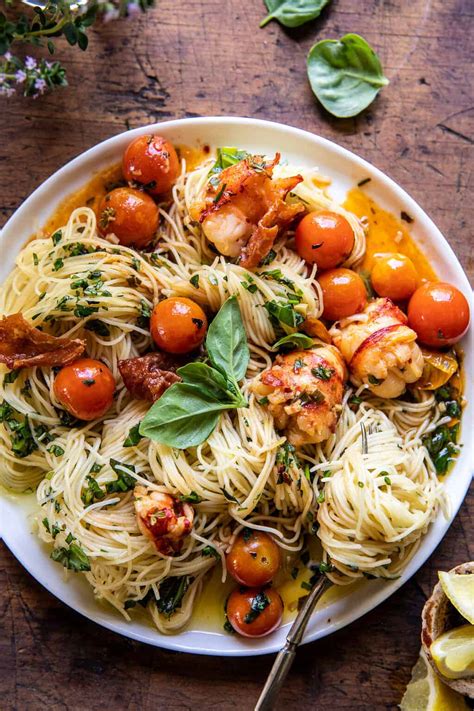 Brown Butter Lobster Pasta With Burst Cherry Tomatoes Half Baked Harvest