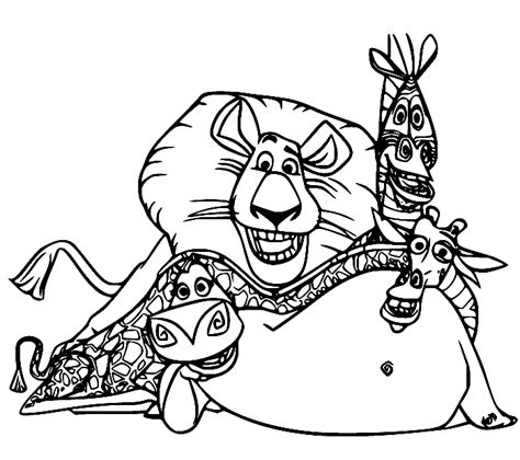 68 Free Printable Madagascar Coloring Pages