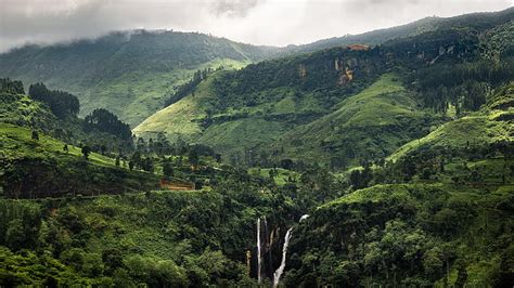 Hd Wallpaper Green Mountain Greens Landscape Tropics Sri Lanka