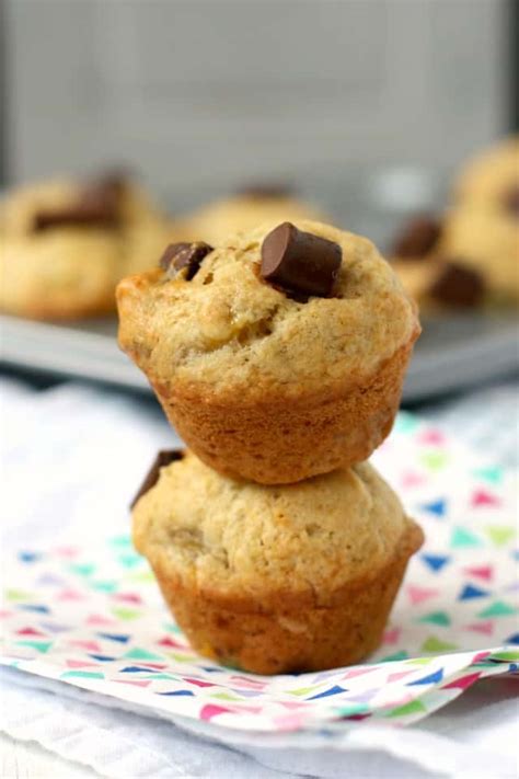How To Make Banana Chocolate Mini Muffins
