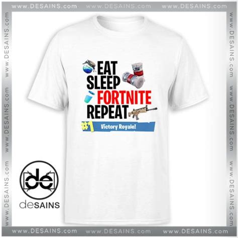 Tee Shirt Fortnite Eat Sleep Fortnite Repeat