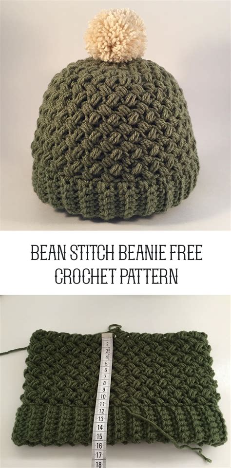 The Bean Stitch Beaniefree Crochet Pattern Top10hitsnow