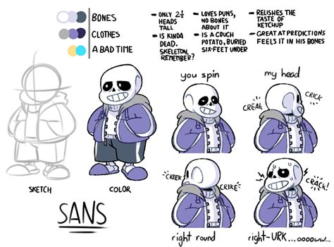 Sans Reference Sheet By The Papernes Guy On Deviantart