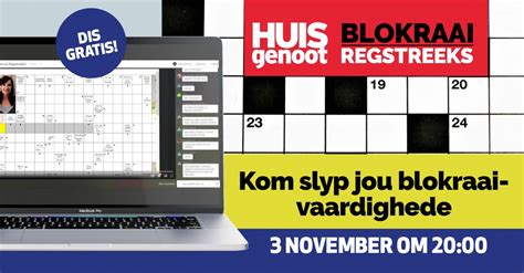 Kom Toets Jou Blokraaivernuf Op 3 November En Jy Kan N Lekker Bottel