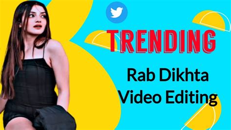 Tujhme Rab Dikhta Hai Song Trending Status Video Editing Alight Motion