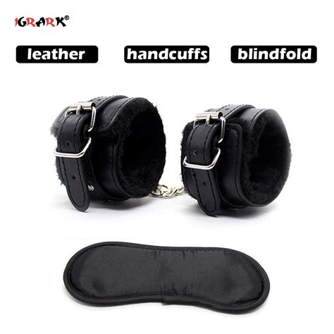 Bdsm Bondage Gear Set Handcuffs Ankle Cuff Restraints Sex Toys For