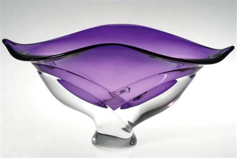 Violet Wave Blown Glass Bowls At A Scottsdale Art Gallery Purple Decor Purple Home Glass