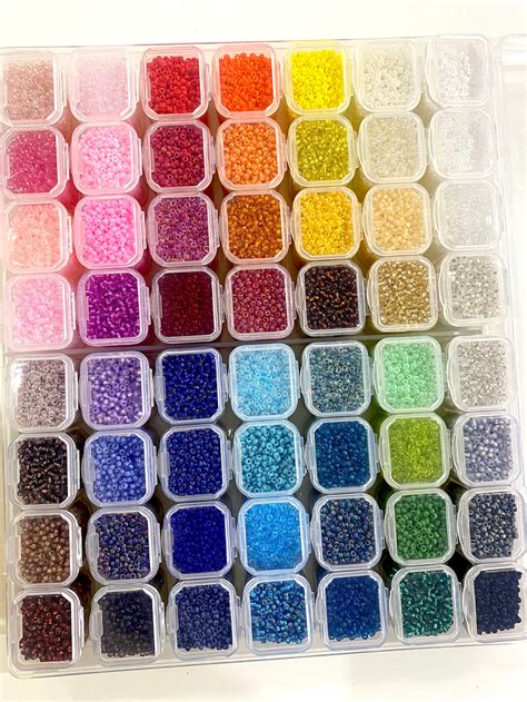 Miyuki Seed Beads Starter Set 56 Colours 560 Gr 110 Round Etsy