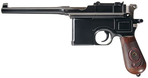 Mauser Model 1896 Red 9 Broomhandle Semi Automatic Pistol Rock