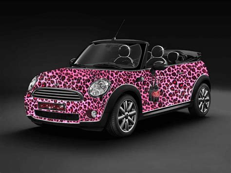 Pink Leopard Print Pink Car Pink Convertible Mini Cooper