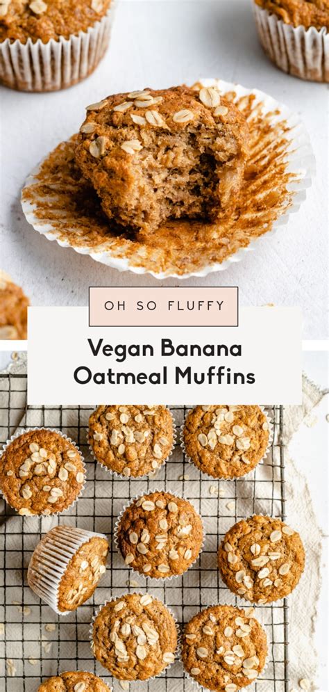 Vegan Banana Oatmeal Muffins Ambitious Kitchen