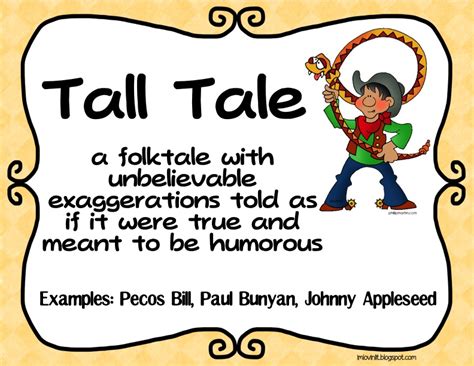 Learning With Mrs Carney Tall Tales